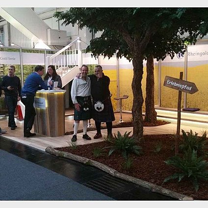 Der Rheingold Messestand auf der Domotex Foto - Messestand Domotex